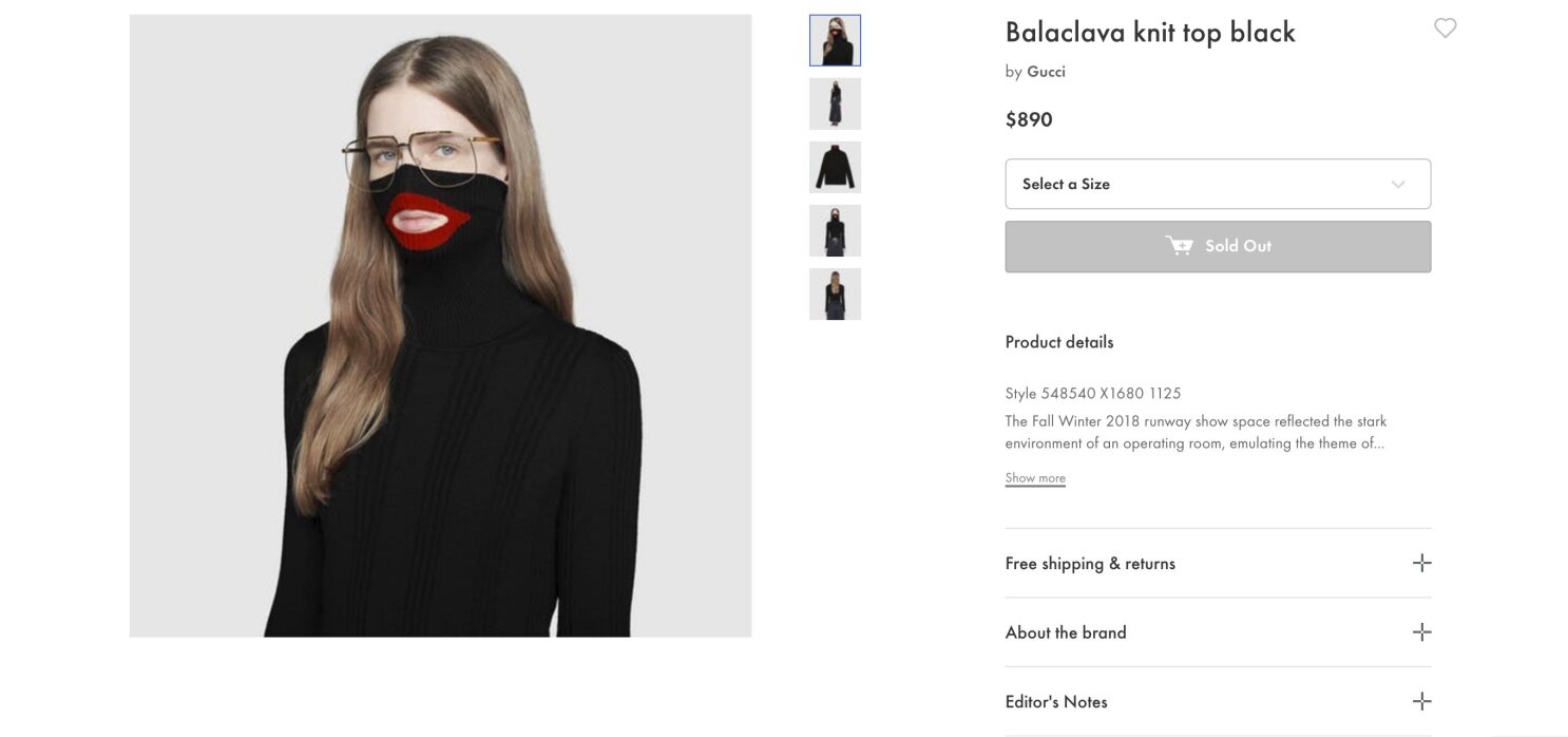 Wool balaclava gucci sales